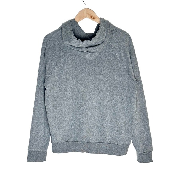 Lauren Ralph Lauren | Women | Gray LRL Embossed Logo Hoodie Sweatshirt | Medium - Picture 2 of 8